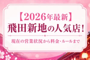 【2026年最新】飛田新地の人気店！現在の営業状況から料金・ルールまで